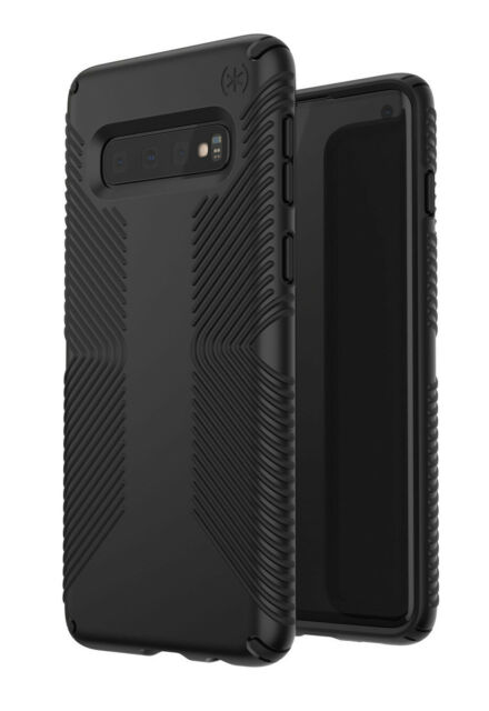 [SR8-2] Speck Presidio Grip | Samsung Galaxy S10 Plus - Black