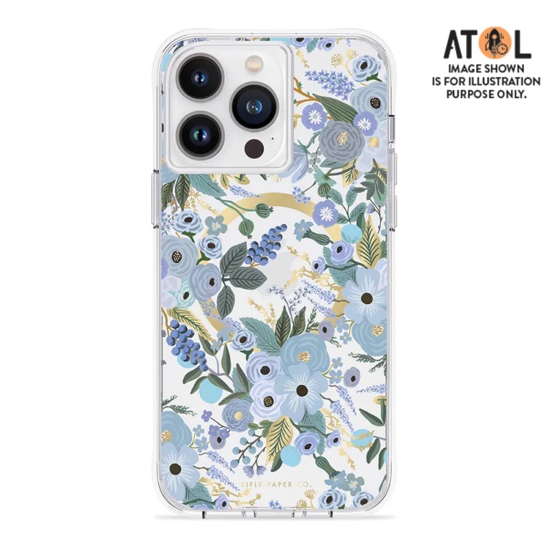 Case-Mate Rifle Paper Case MagSafe | iPhone 15 Pro - Garden Party Blue