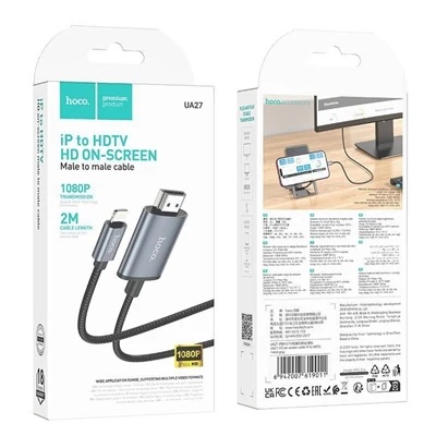 HOCO UA27 HD on-screen cable Lightning to HDMI