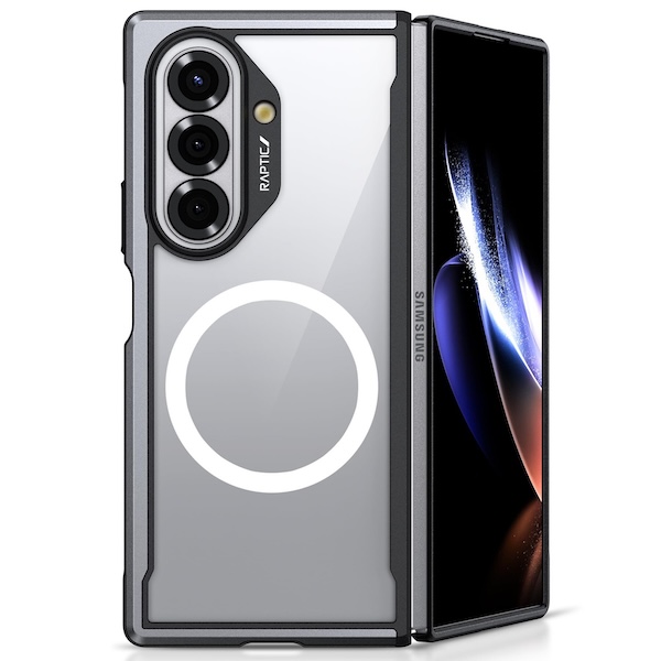 Raptic Shield Classic MSafe | Samsung Galaxy Z Fold7/Fold8 Ultra - Black (2pcs Front/Back)