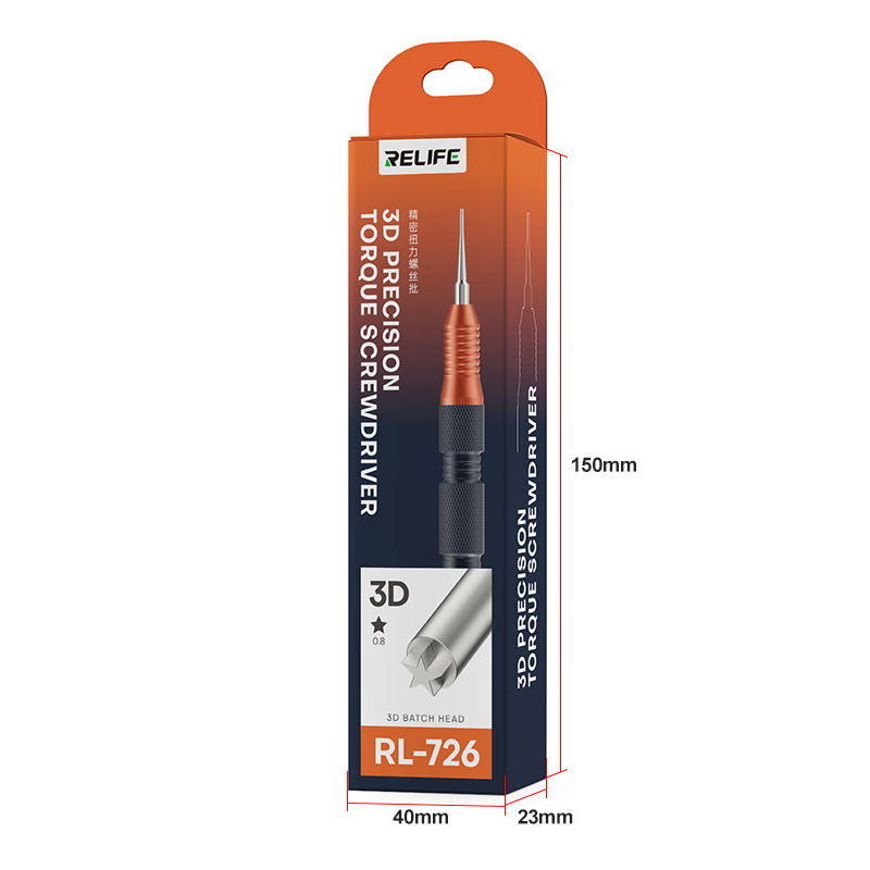 RELIFE RL-726 0.8mm Pentalobe 3D Torque Precision Screwdriver