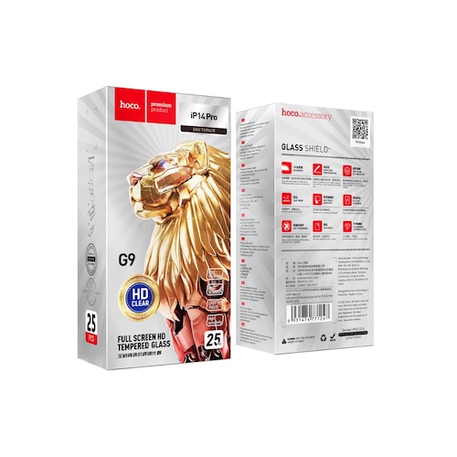 [PACK 25] Hoco G9 Full screen HD tempered glass set | iPhone 18 Pro/iP17 Pro