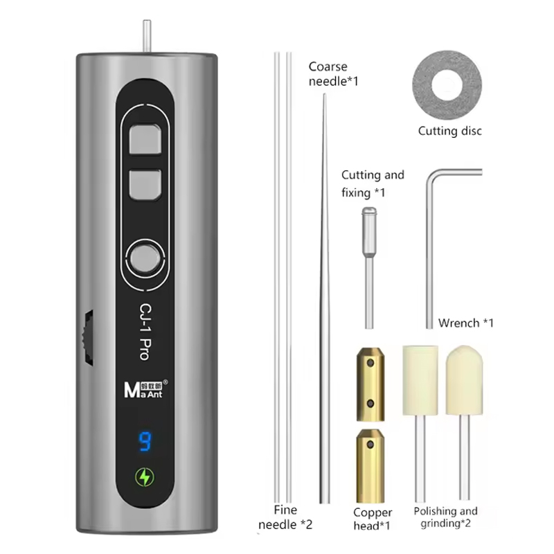MaAnt CJ-1 Pro Multi-functional Electric Glue Remover with LED Green Dust Light