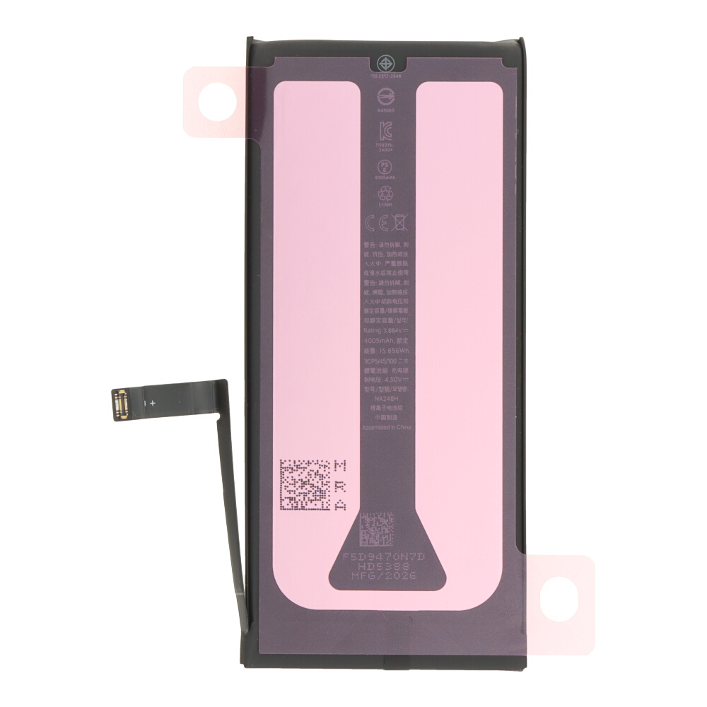 NA248H 4005mAh Battery + Battery Adhesive for iPhone 16e OEM without Logo