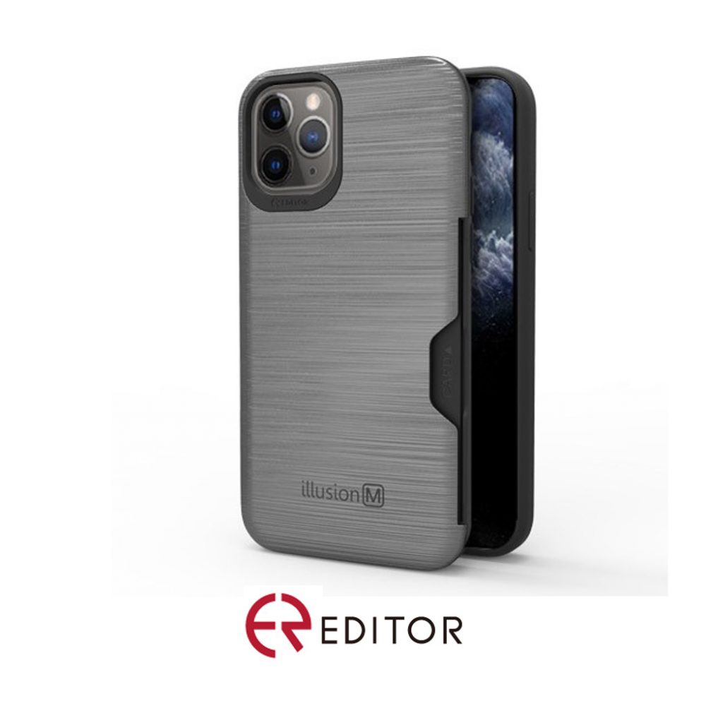 Editor Illusion w/ Card Slot | iPhone 12 (6.1) – GunMetal