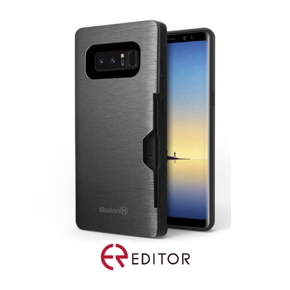 [I-124] Editor Illusion w/ Card Slot | Samsung S10 Plus – GunMetal