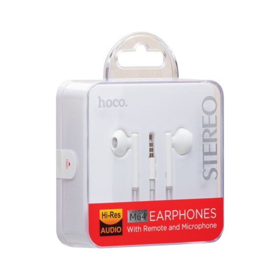 Hoco M64 | 3.5mm Stereo Headset - White