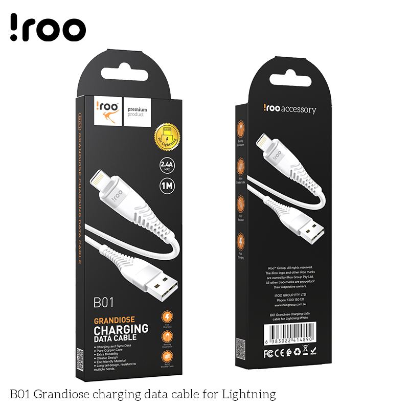 iRoo B01 Grandiose USB Cable | Lightning - 1M (Replaced by iRoo B9L)