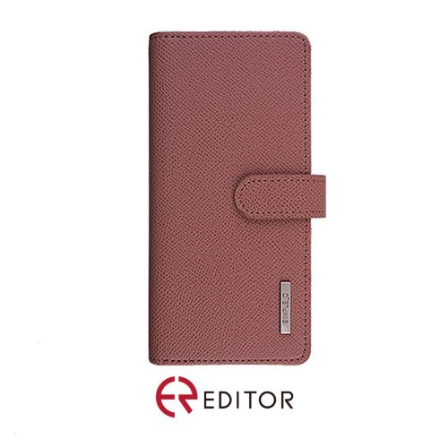 [FW3-04]Korean Simple D Double Folio | iPhone 14 Plus/15 Plus (6.7) - Rose Gold