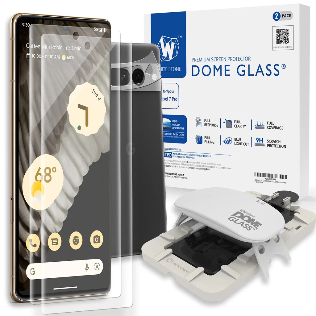 Korean Whitestone UV Dome Glass | Google Pixel 7 Pro (2PACK GLASS)